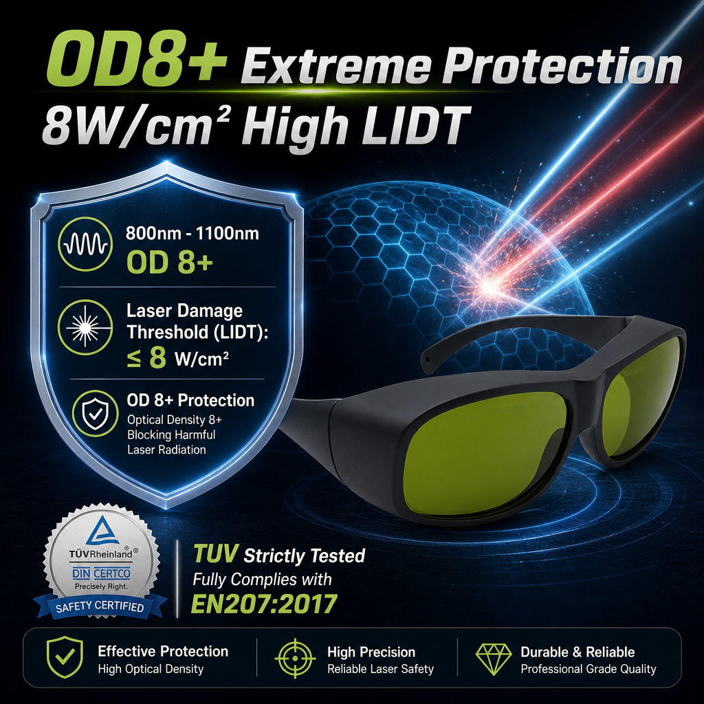 Laser safety glasses OD8+
