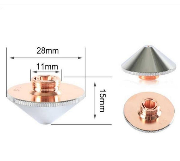 Universal Double nozzle M11 28mm X 15mm Pack of 10