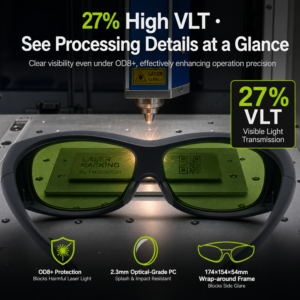 Laser safety glasses OD8+